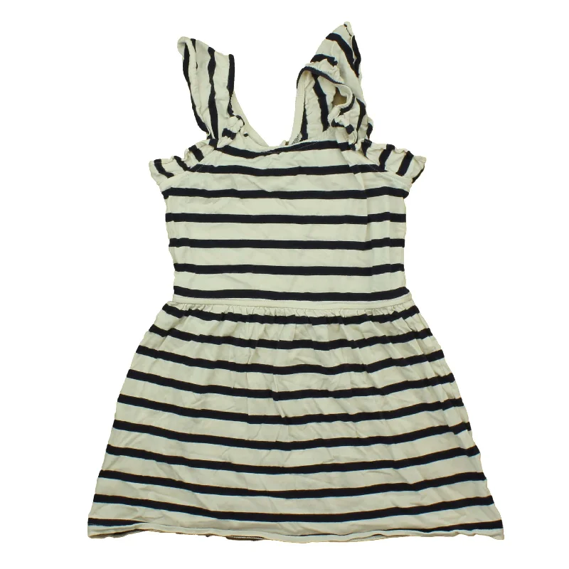 Rockets Of Awesome Girls White | Black | Stripes Dress Printed unclassified dresses