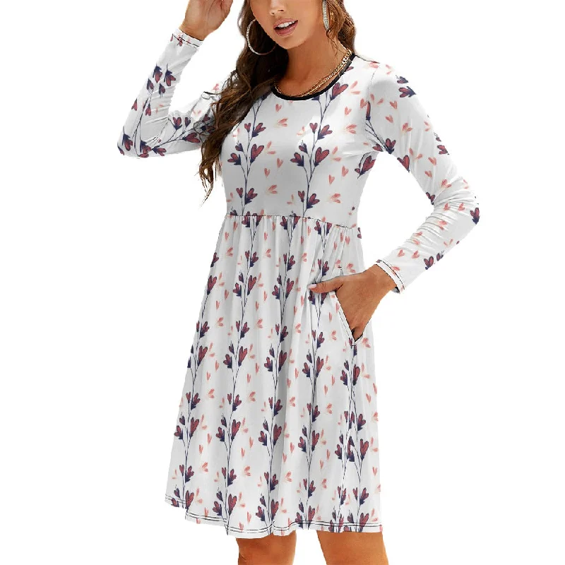 Round neck baggy dress Cotton unclassified dresses