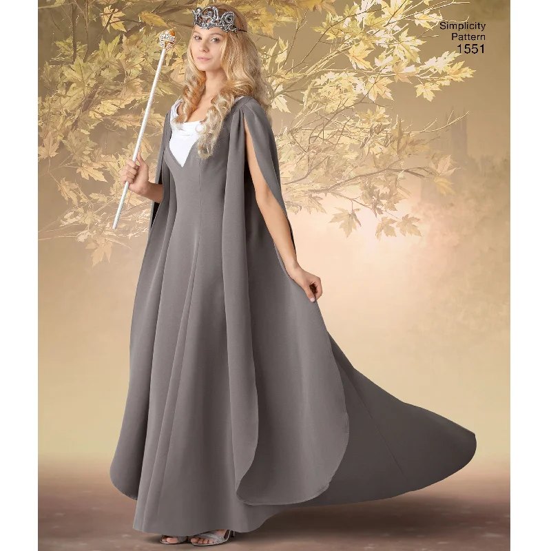 Simplicity Pattern 1551 Medieval - mythical theme costume gown Trendy unclassified dresses