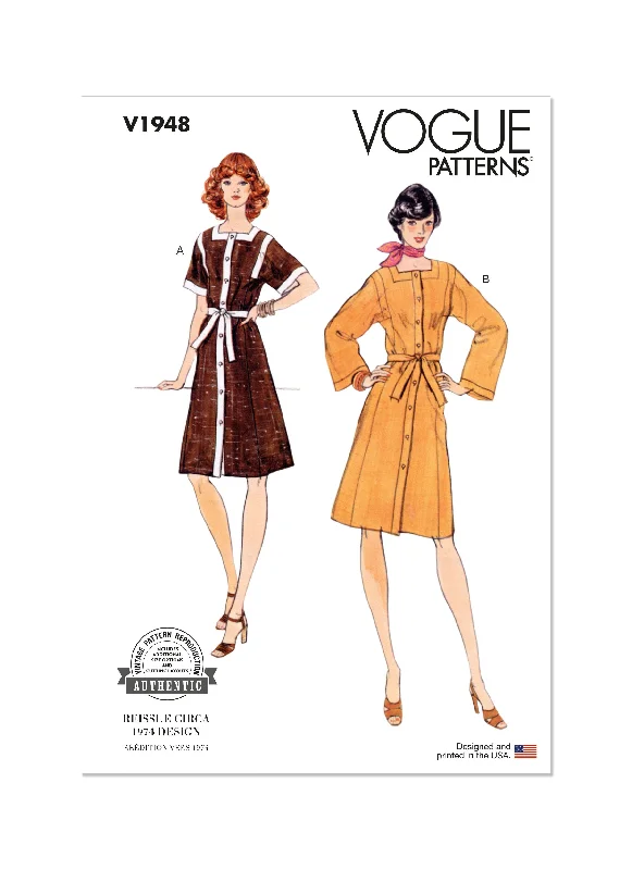 Vogue sewing pattern 1948 Misses' Dress 1970's Sexy unclassified dresses