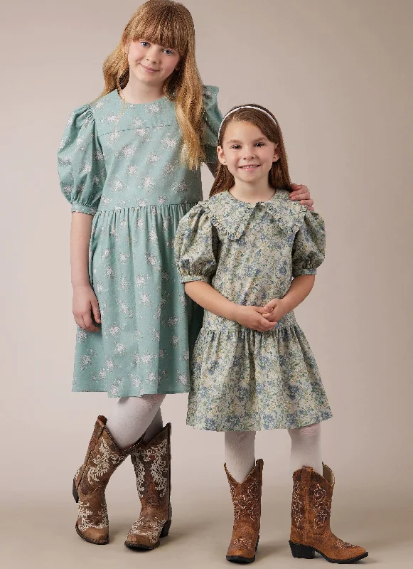 McCall's sewing pattern M8444 Children's and Girls' Dresses Wrap unclassified dresses