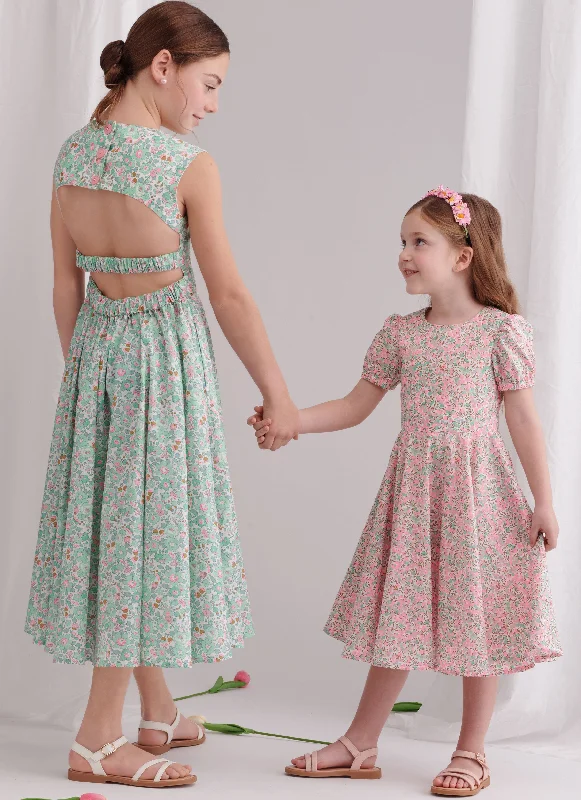 Simplicity sewing pattern 9799 Girls' Dresses Fall unclassified dresses