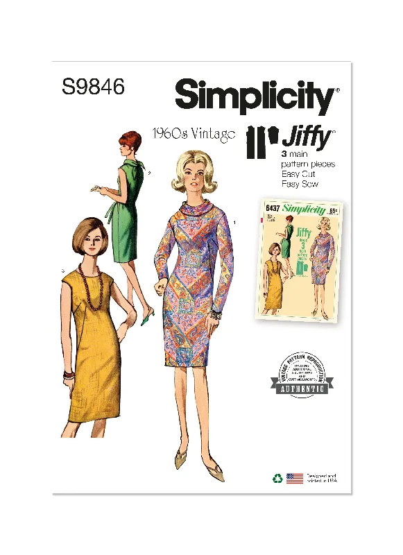 Simplicity Sewing Pattern 9846 Misses' Dress Beach unclassified dresses