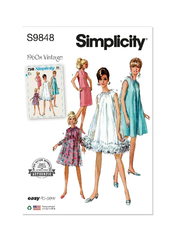 Simplicity Sewing Pattern 9848 Misses' Dresses Chic unclassified dresses