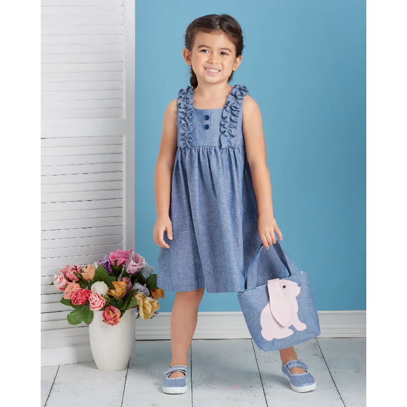 Simplicity 9559 Children's Dress, Top and bags pattern Wrap unclassified dresses