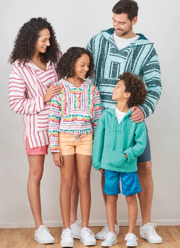 Simplicity 9759 sewing pattern Children's, Teens' and Adults' Hoodie Striped unclassified dresses