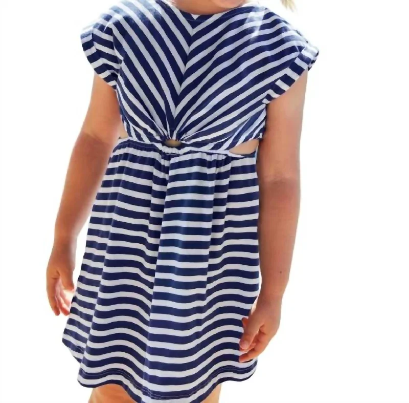 Striped Dress In Ink Elegant evening unclassified dresses