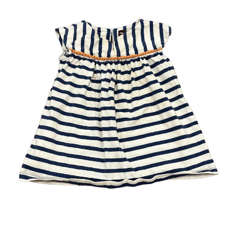 Tea Girls Blue Stripe Dress Minimalist unclassified dresses