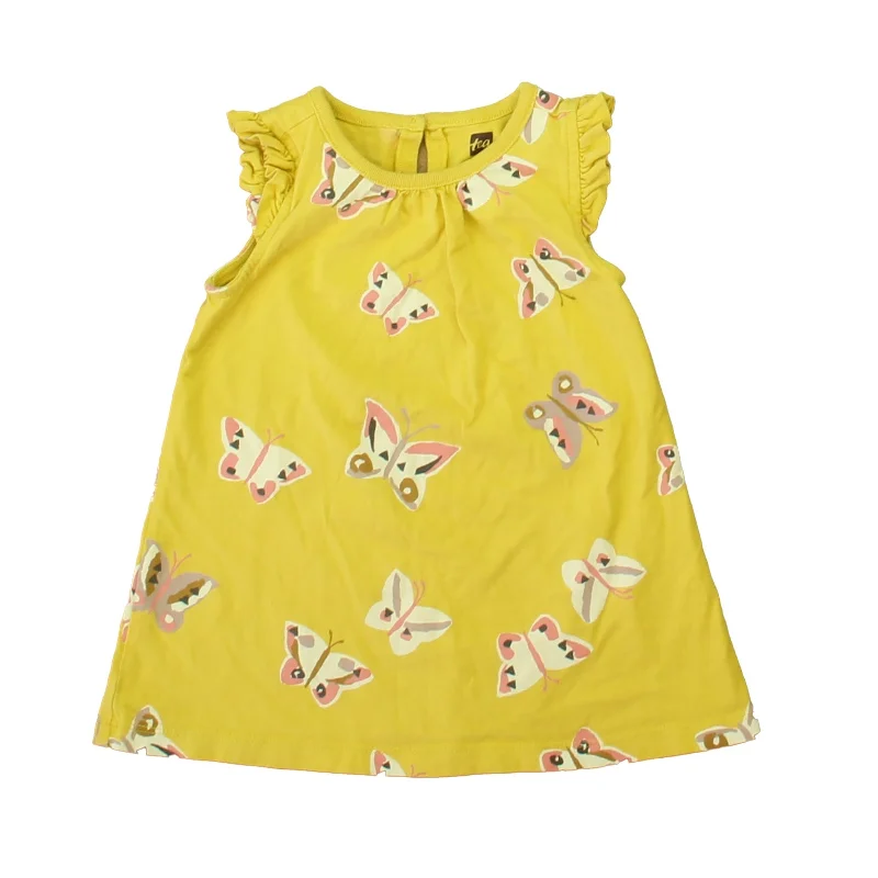 Tea Girls Yellow Butterflies Dress Comfortable unclassified dresses