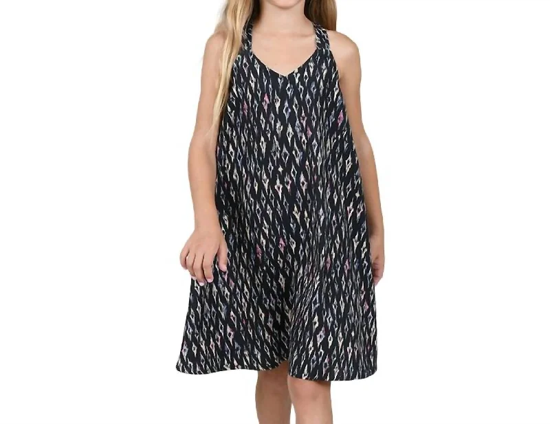 Tween Batik Woven Dress In Black A-line unclassified dresses