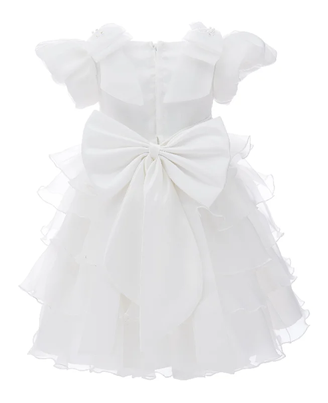 White Bonaventura Ruffle Dress A-line unclassified dresses