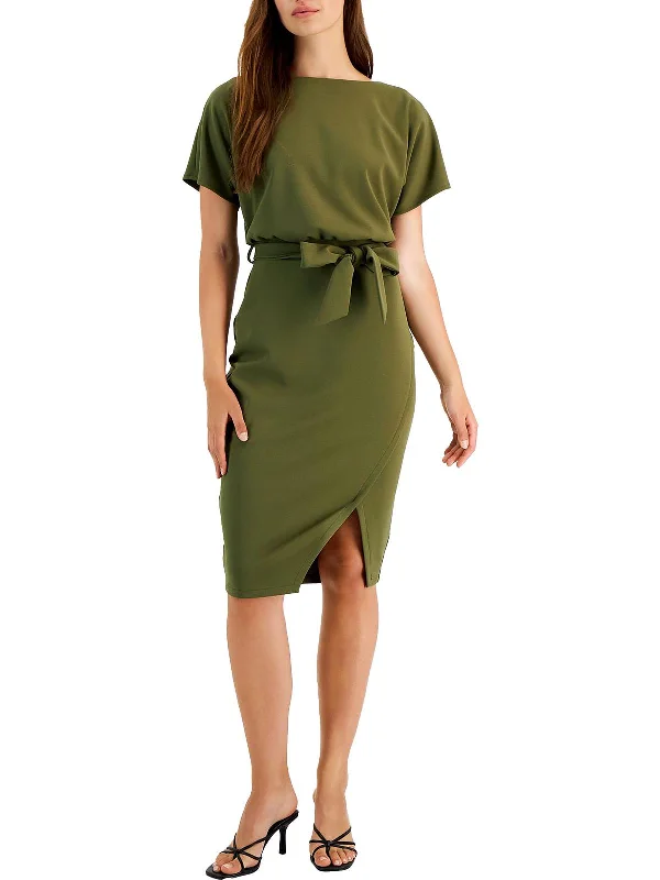 Womens Blouson Split Wrap Dress Stylish unclassified dresses