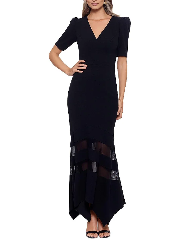 Womens Illusion Fit & Flare Evening Dress Comfortable unclassified dresses