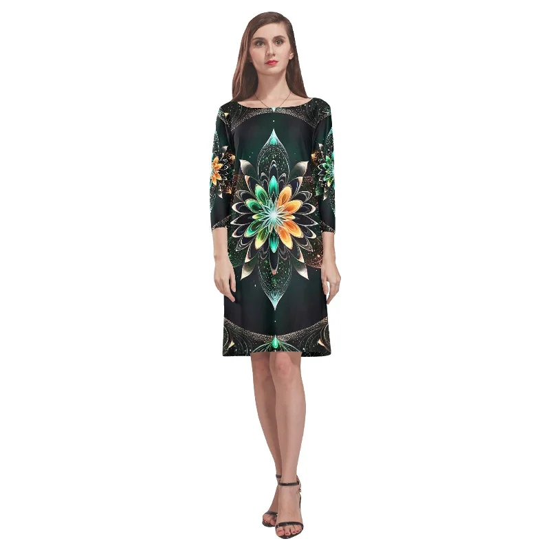 Women's Loose Round Neck Dress (Model D22) Casual chic unclassified dresses