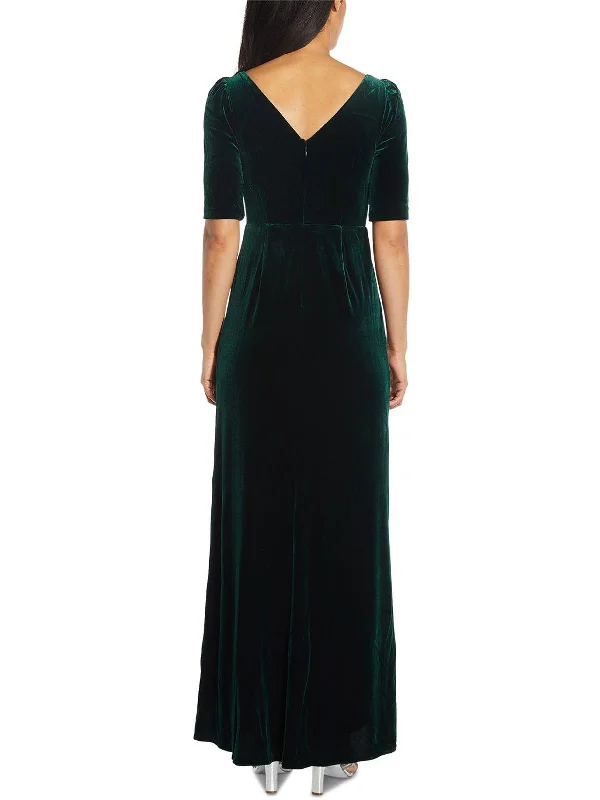 Womens Velvet Hi-Low Evening Dress Best-selling unclassified dresses