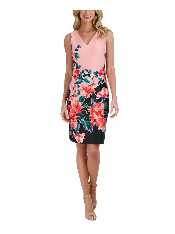 Womens Summer Short Sheath Dress Floral A-line Skirt