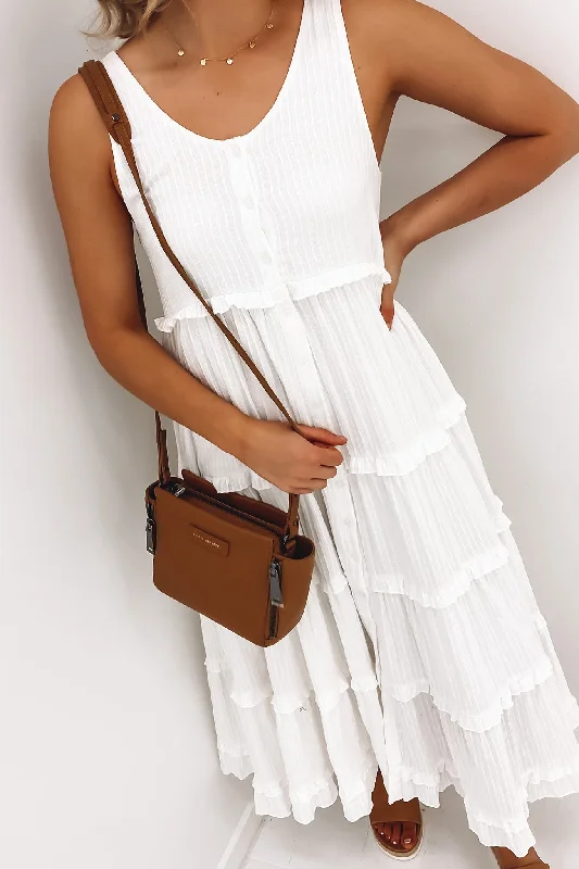 Flora Midi Dress White Midi Skirt Party